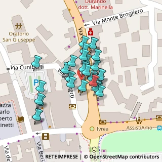 Mappa Piazza Aldo Balla, 10015 Ivrea TO, Italia (0.02069)