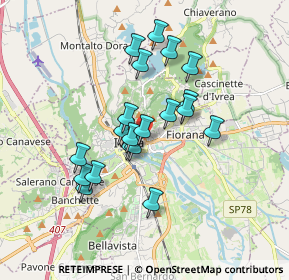 Mappa Piazza Aldo Balla, 10015 Ivrea TO, Italia (1.4535)