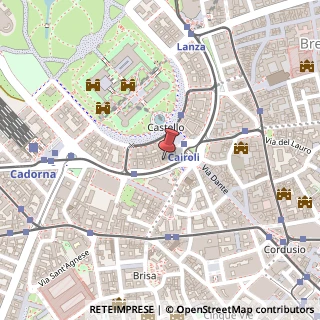 Mappa Foro Buonaparte, 69, 20121 Milano, Milano (Lombardia)