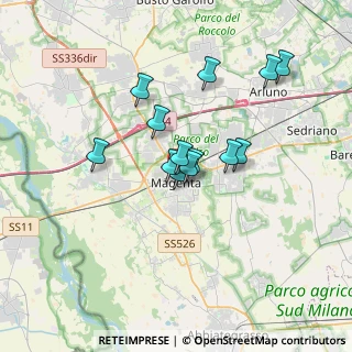 Mappa Via Brenno Cavallari, 20013 Magenta MI, Italia (2.66923)