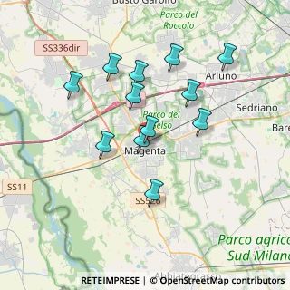 Mappa Via Brenno Cavallari, 20013 Magenta MI, Italia (3.29333)