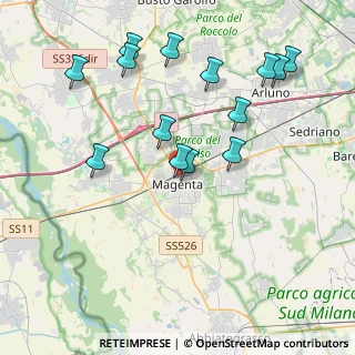 Mappa Via Brenno Cavallari, 20013 Magenta MI, Italia (4.20786)
