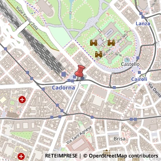 Mappa Piazzale Luigi Cadorna, 14, 20123 Milano, Milano (Lombardia)