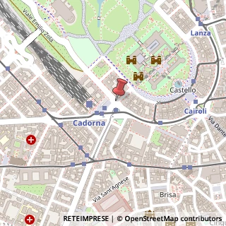 Mappa Piazzale Luigi Cadorna, 6, 20123 Milano, Milano (Lombardia)