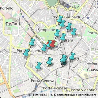 Mappa Castello, 20123 Milano MI, Italia (0.8225)