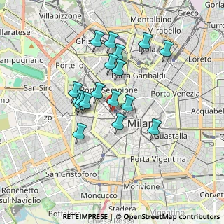 Mappa Via Giacomo Leopardi, 20123 Milano MI, Italia (1.485)
