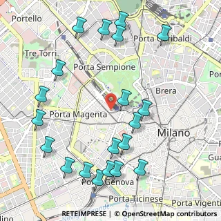 Mappa Via Boccaccio Giovanni, 20123 Milano MI, Italia (1.2625)