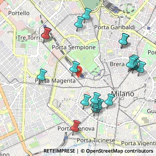 Mappa Via Boccaccio Giovanni, 20123 Milano MI, Italia (1.246)