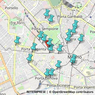 Mappa Via Boccaccio Giovanni, 20123 Milano MI, Italia (0.9905)