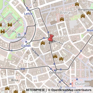 Mappa Via Broletto, 39, 20121 Milano, Milano (Lombardia)