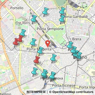 Mappa Via Vincenzo Gioberti, 20123 Milano MI, Italia (1.2405)