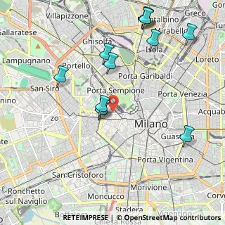 Mappa Via Vincenzo Gioberti, 20123 Milano MI, Italia (2.23917)