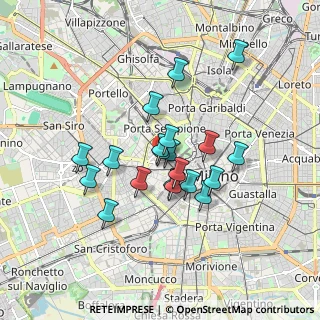 Mappa Via Vincenzo Gioberti, 20123 Milano MI, Italia (1.3715)