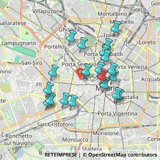 Mappa Via Vincenzo Gioberti, 20123 Milano MI, Italia (1.7265)