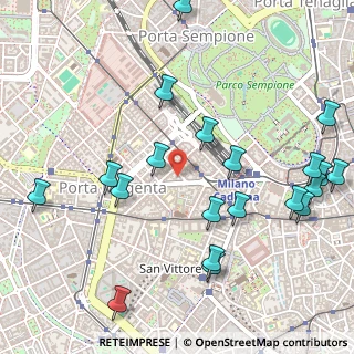 Mappa Via Vincenzo Gioberti, 20123 Milano MI, Italia (0.637)