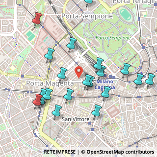 Mappa Via Giovanni Boccaccio, 20123 Milano MI, Italia (0.548)
