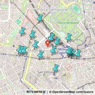 Mappa Via Vincenzo Gioberti, 20123 Milano MI, Italia (0.443)