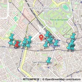 Mappa Via Giovanni Boccaccio, 20123 Milano MI, Italia (0.565)