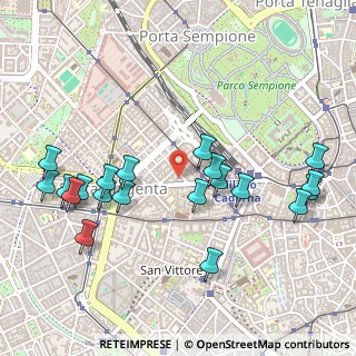 Mappa Via Vincenzo Gioberti, 20123 Milano MI, Italia (0.5605)