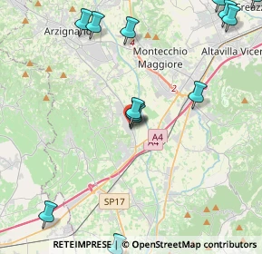 Mappa Via Lungo Chiampo, 36054 Montebello Vicentino VI, Italia (5.69143)