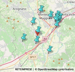 Mappa Via Lungo Chiampo, 36054 Montebello Vicentino VI, Italia (3.85231)