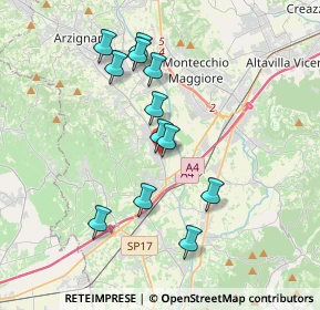 Mappa Via Lungo Chiampo, 36054 Montebello Vicentino VI, Italia (3.37417)