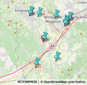 Mappa Via Lungo Chiampo, 36054 Montebello Vicentino VI, Italia (4.51667)