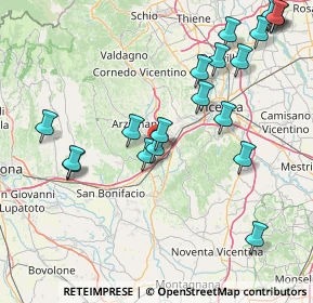 Mappa Via Lungo Chiampo, 36054 Montebello Vicentino VI, Italia (18.8795)