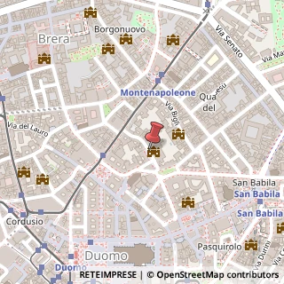 Mappa Piazza Belgioioso, 2, 20121 Milano, Milano (Lombardia)