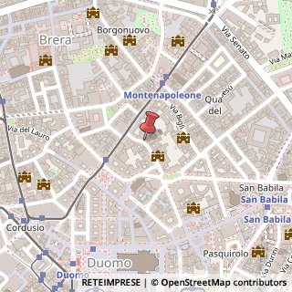 Mappa Via Gerolamo Morone, 6, 20121 Milano, Milano (Lombardia)