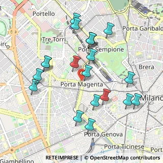 Mappa Piazza della Conciliazione, 20123 Milano MI, Italia (1.055)