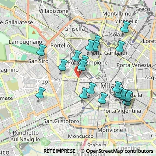 Mappa Piazza della Conciliazione, 20123 Milano MI, Italia (1.9475)