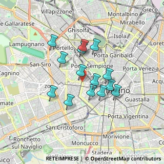 Mappa Piazza della Conciliazione, 20123 Milano MI, Italia (1.39143)