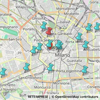 Mappa Milano Nord Cadorna, 20123 Milano MI, Italia (2.22333)