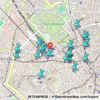 Mappa Milano Nord Cadorna, 20123 Milano MI, Italia (0.5365)
