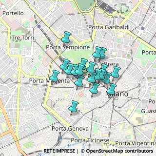 Mappa Milano Nord Cadorna, 20123 Milano MI, Italia (0.5655)