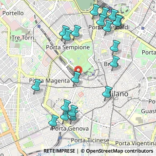 Mappa Milano Nord Cadorna, 20123 Milano MI, Italia (1.272)