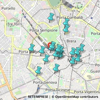 Mappa Milano Nord Cadorna, 20123 Milano MI, Italia (0.7955)