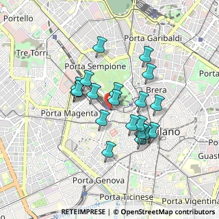 Mappa Milano Nord Cadorna, 20123 Milano MI, Italia (0.722)