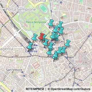 Mappa Via Bettino Ricasoli, 20121 Milano MI, Italia (0.3065)