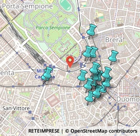 Mappa Via Bettino Ricasoli, 20121 Milano MI, Italia (0.4395)