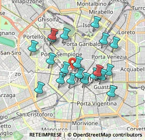 Mappa Via Bettino Ricasoli, 20121 Milano MI, Italia (1.569)