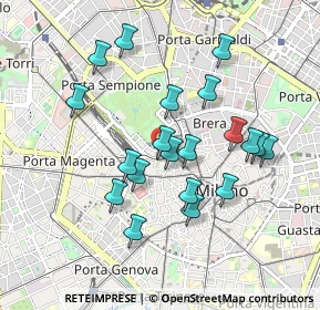 Mappa Via Bettino Ricasoli, 20121 Milano MI, Italia (0.8455)