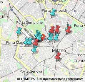 Mappa Via Bettino Ricasoli, 20121 Milano MI, Italia (0.668)