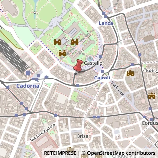 Mappa Via Bettino Ricasoli, 2, 20121 Milano, Milano (Lombardia)