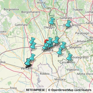 Mappa Via Cesare Beccaria, 28100 Novara NO, Italia (12.627)