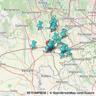 Mappa Via Cesare Beccaria, 28100 Novara NO, Italia (8.9075)