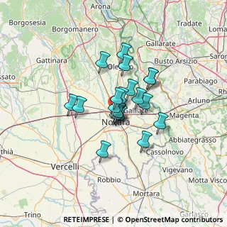 Mappa Via Cesare Beccaria, 28100 Novara NO, Italia (8.6275)