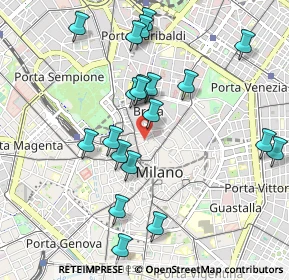 Mappa Piazzetta Bossi, 20121 Milano MI, Italia (1)