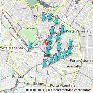 Mappa Piazzetta Bossi, 20121 Milano MI, Italia (0.7665)